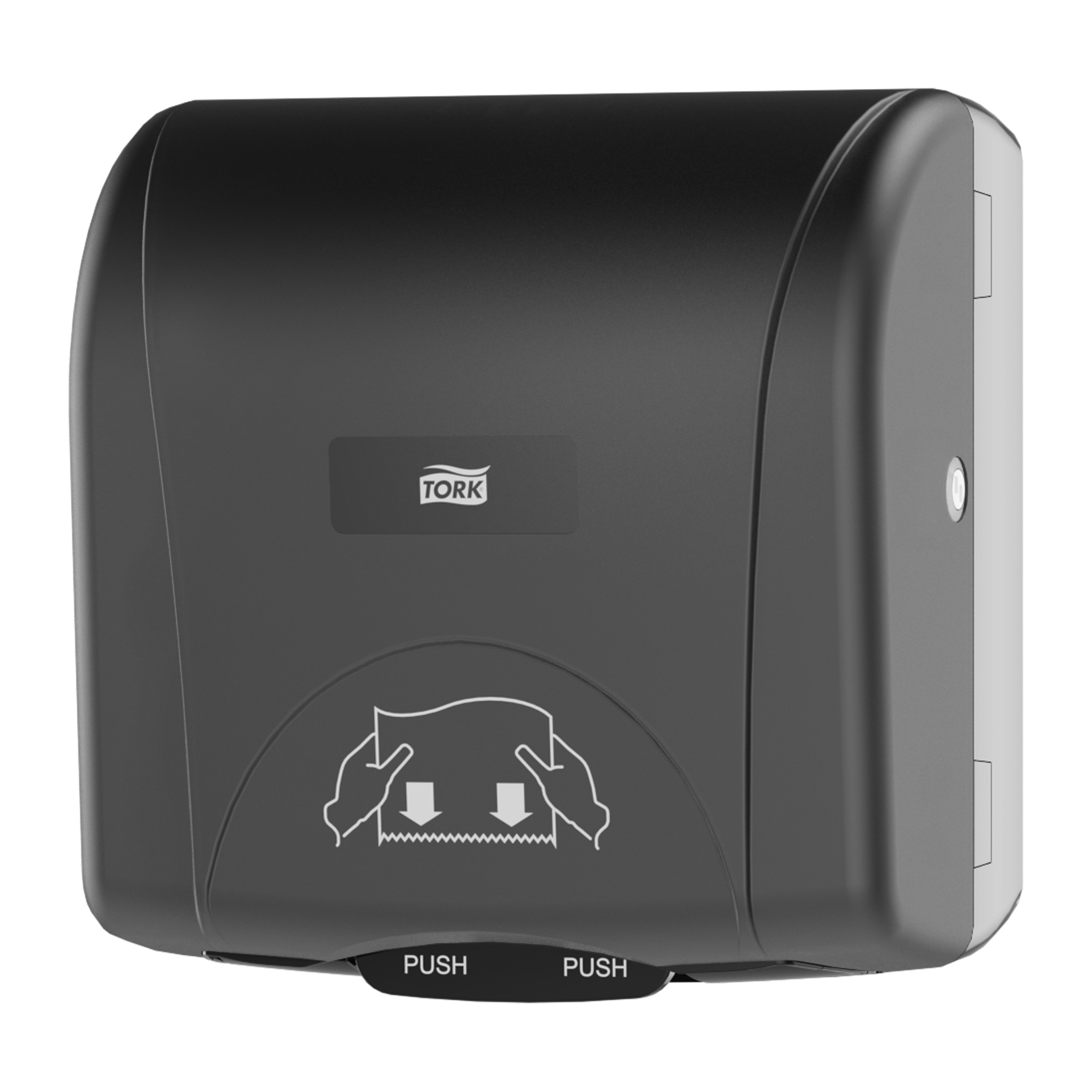 Tork Mini Mechanical Roll Towel Dispenser Black H76