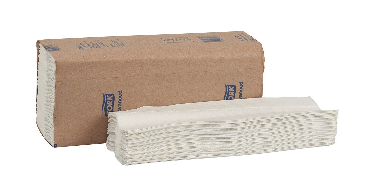 1-Ply 100% Recycled Fibers 16 x 150 Sheets White SCA Tork Universal C-Fold Hand Towel H25 Disposable Paper Hand Towel CB530 