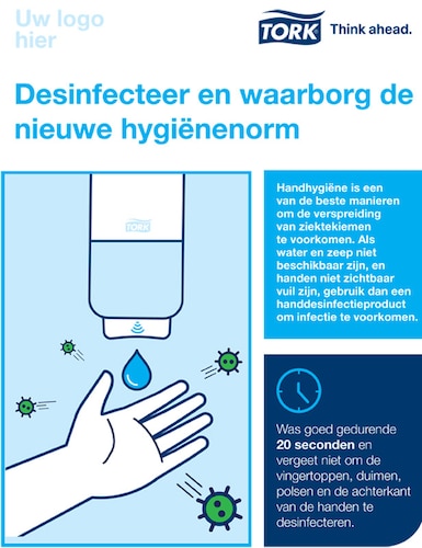 Poster handdesinfectie 