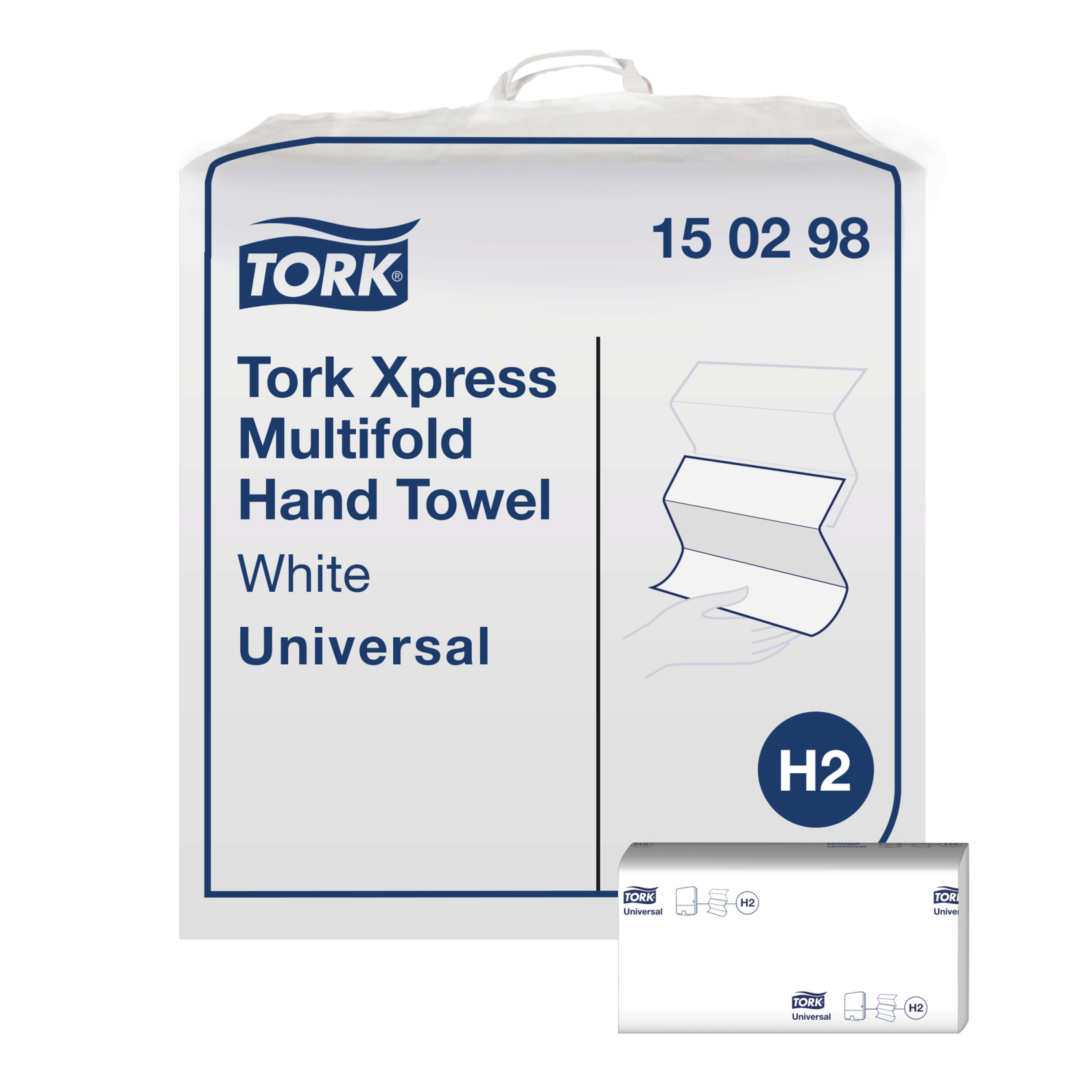 Tork Xpress® Economical Multifold Hand Towels White H2