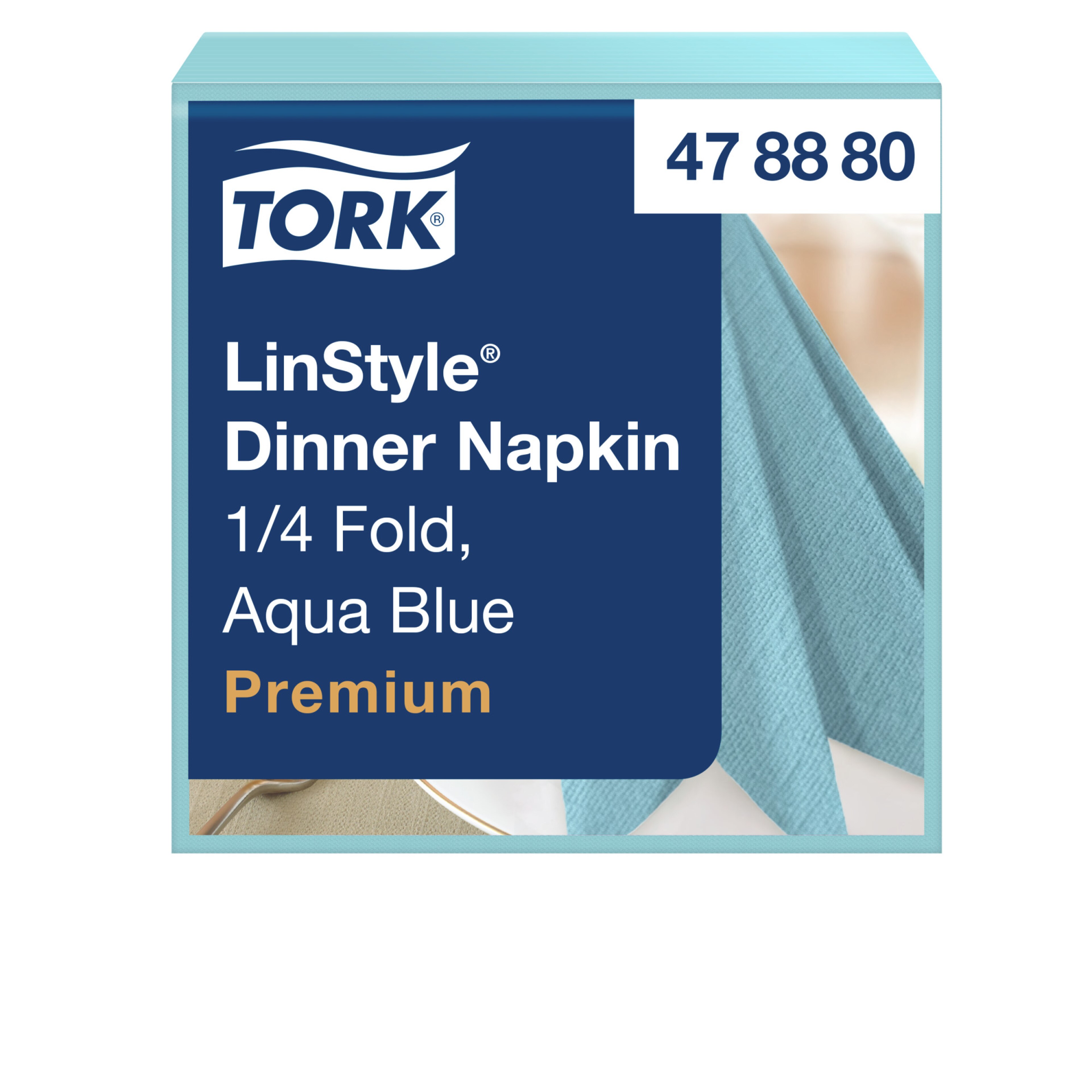 Tork Premium Linstyle® Aqua Blue õhtusöögisalvrätik