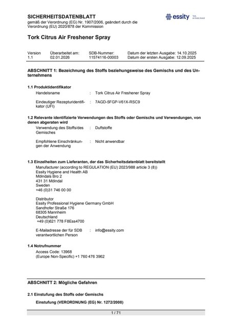 Safety Data Sheet