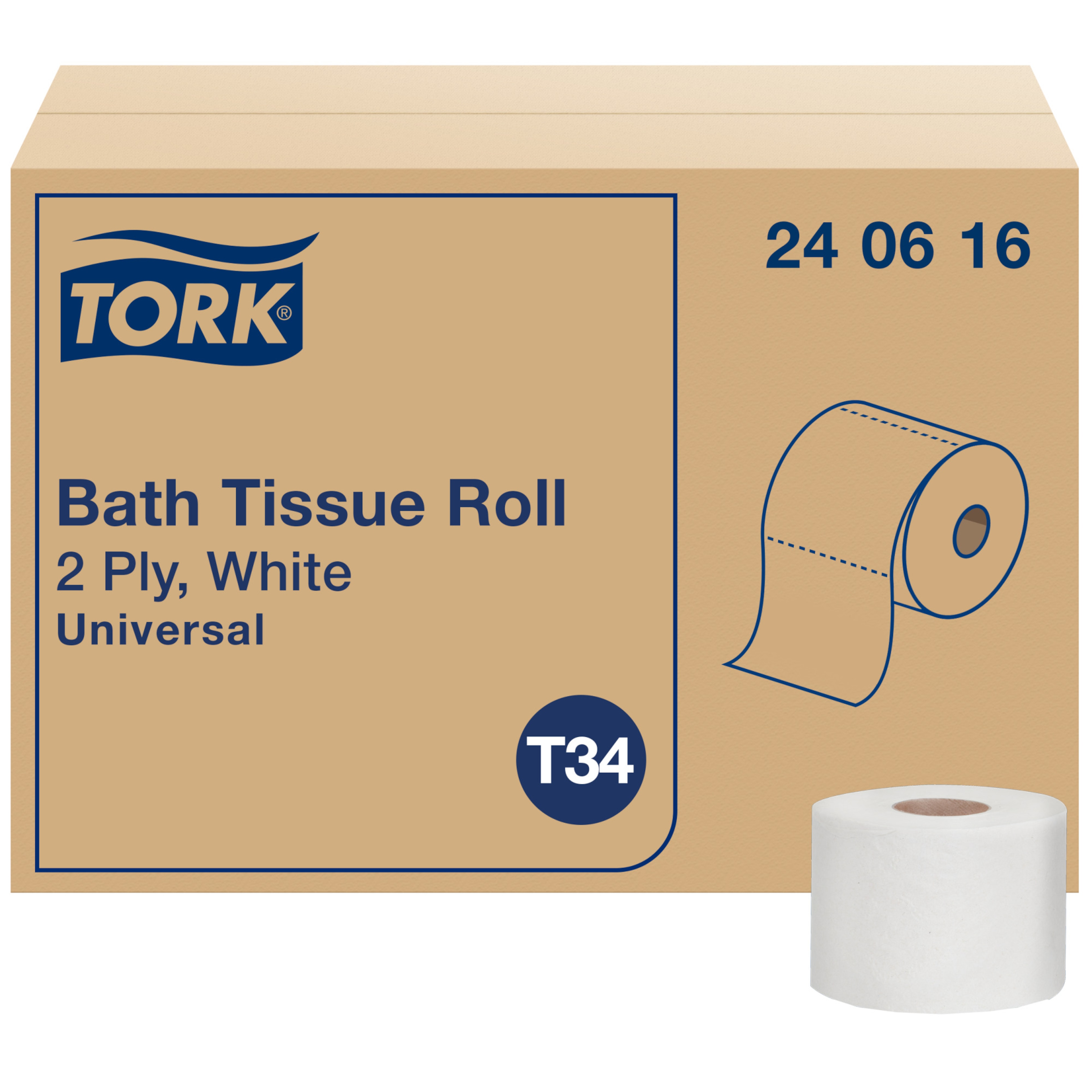 Tork Papier Toilette Rouleau Blanc T34