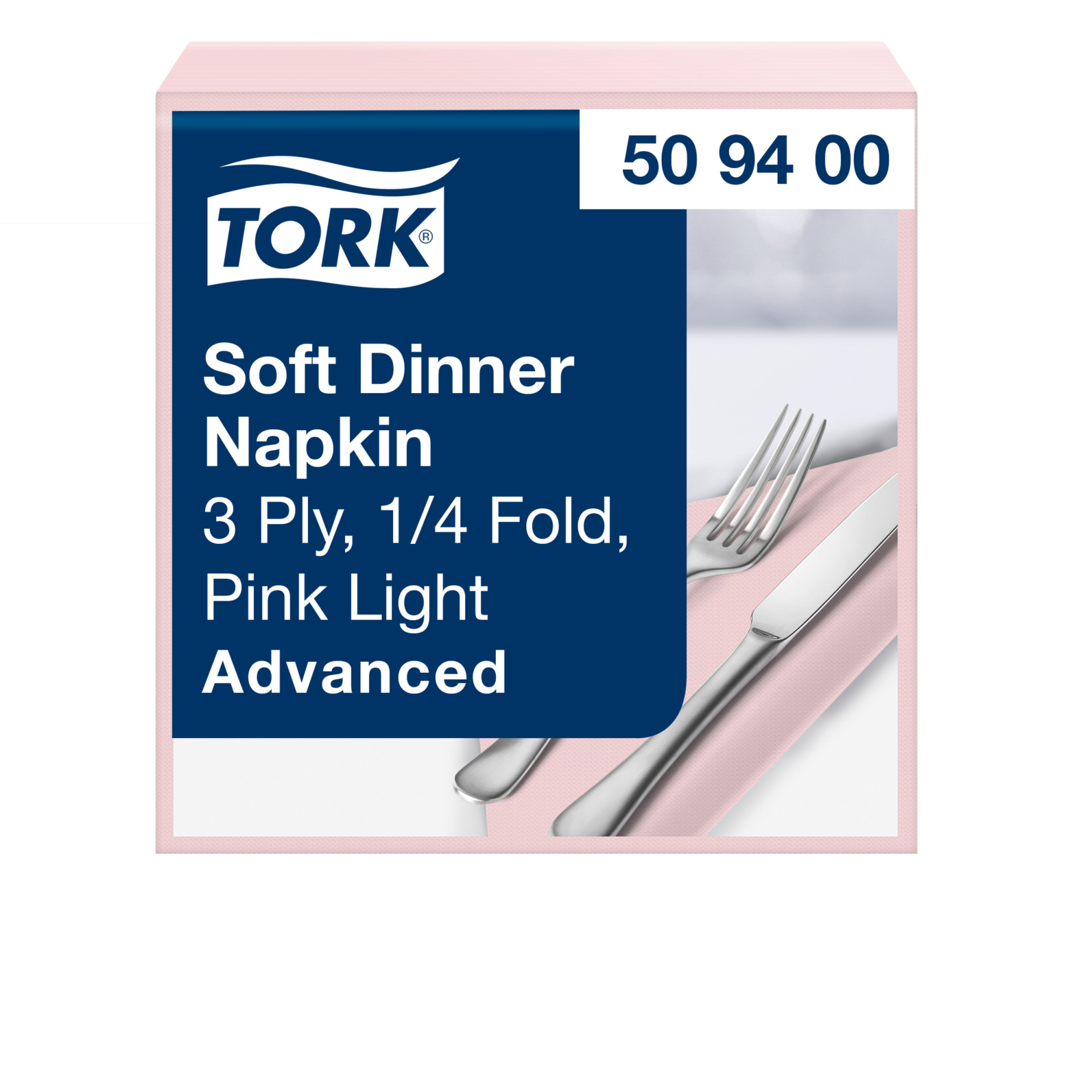 Tork Soft Middagsserviet, Lyserød