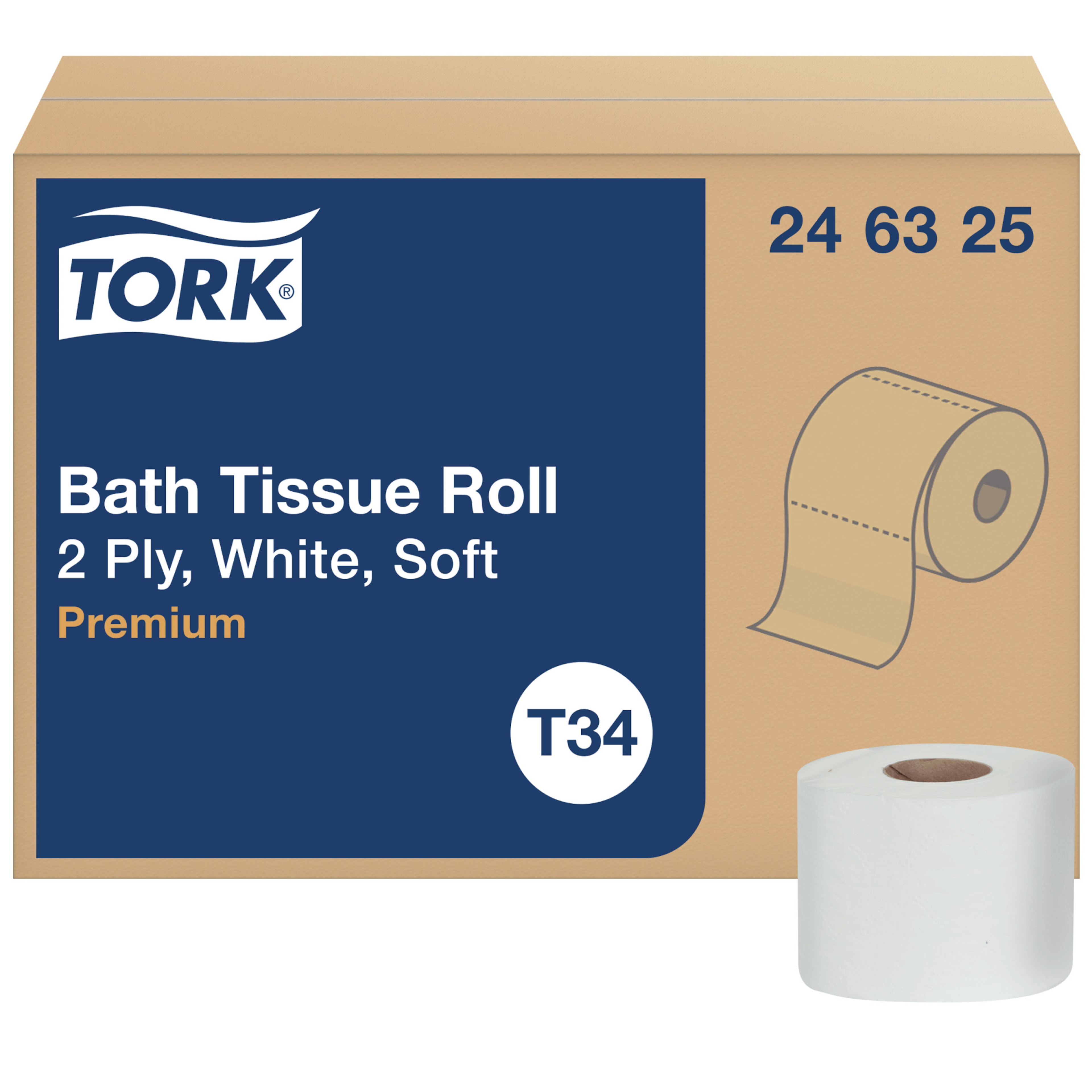 Tork Toilet Paper Roll White T34