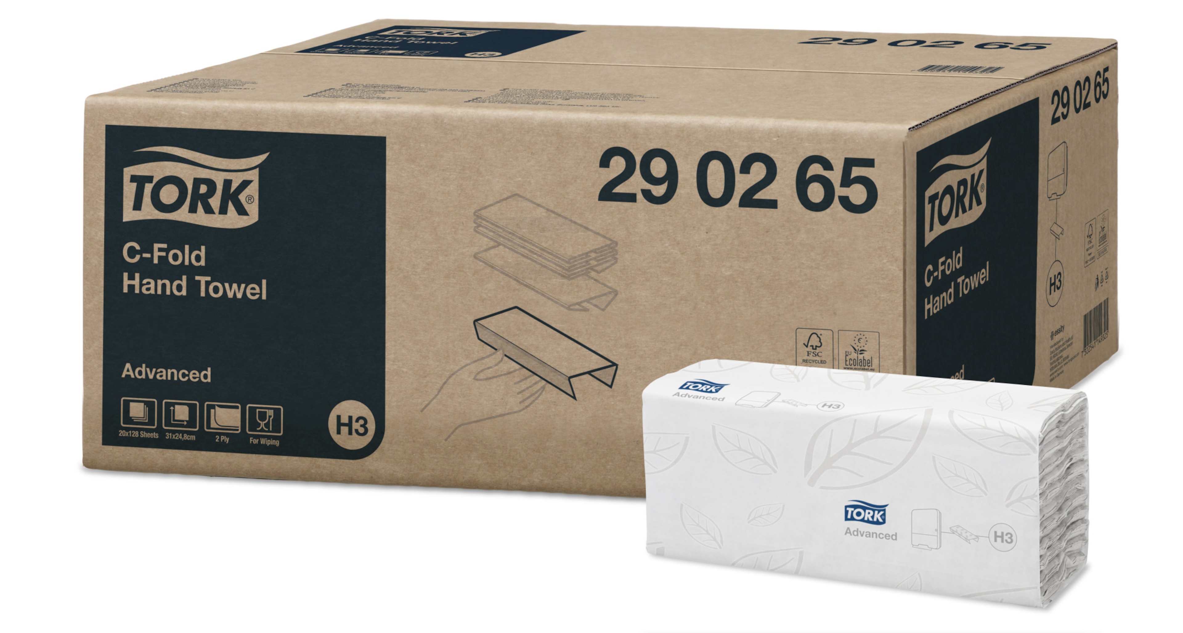 Tork C-fold biały ręcznik (w składce C)