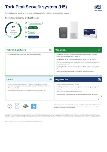 Sustainability Product Sheet