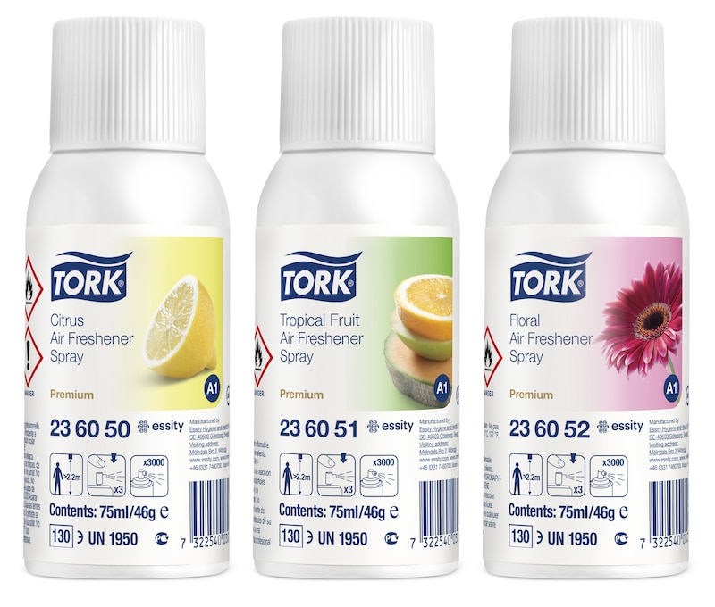 Tork Aérosol désodorisant pack 3 Parfums