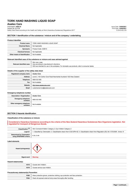 Safety Data Sheet