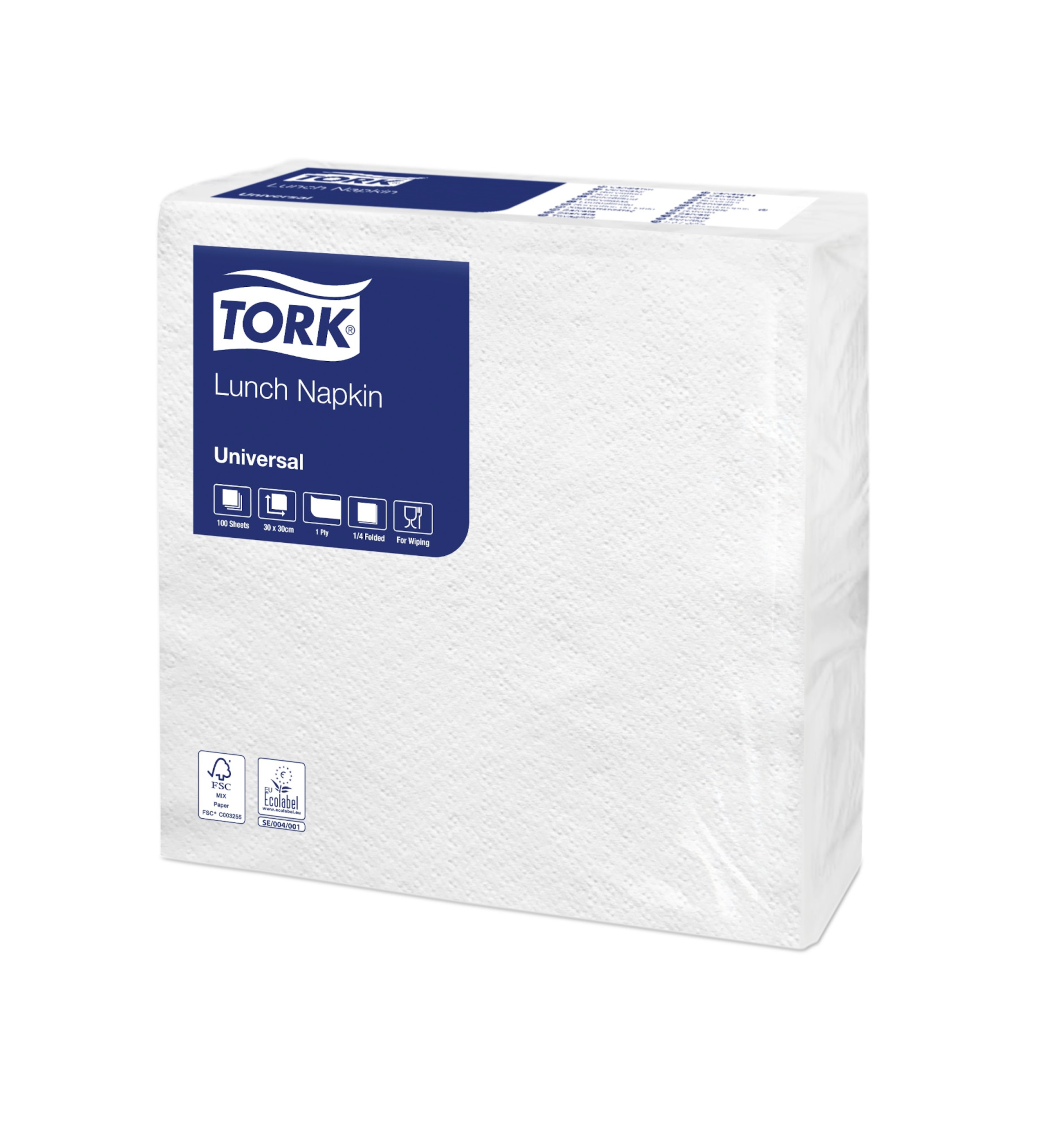 Tork Lunchservet Wit 1-laags
