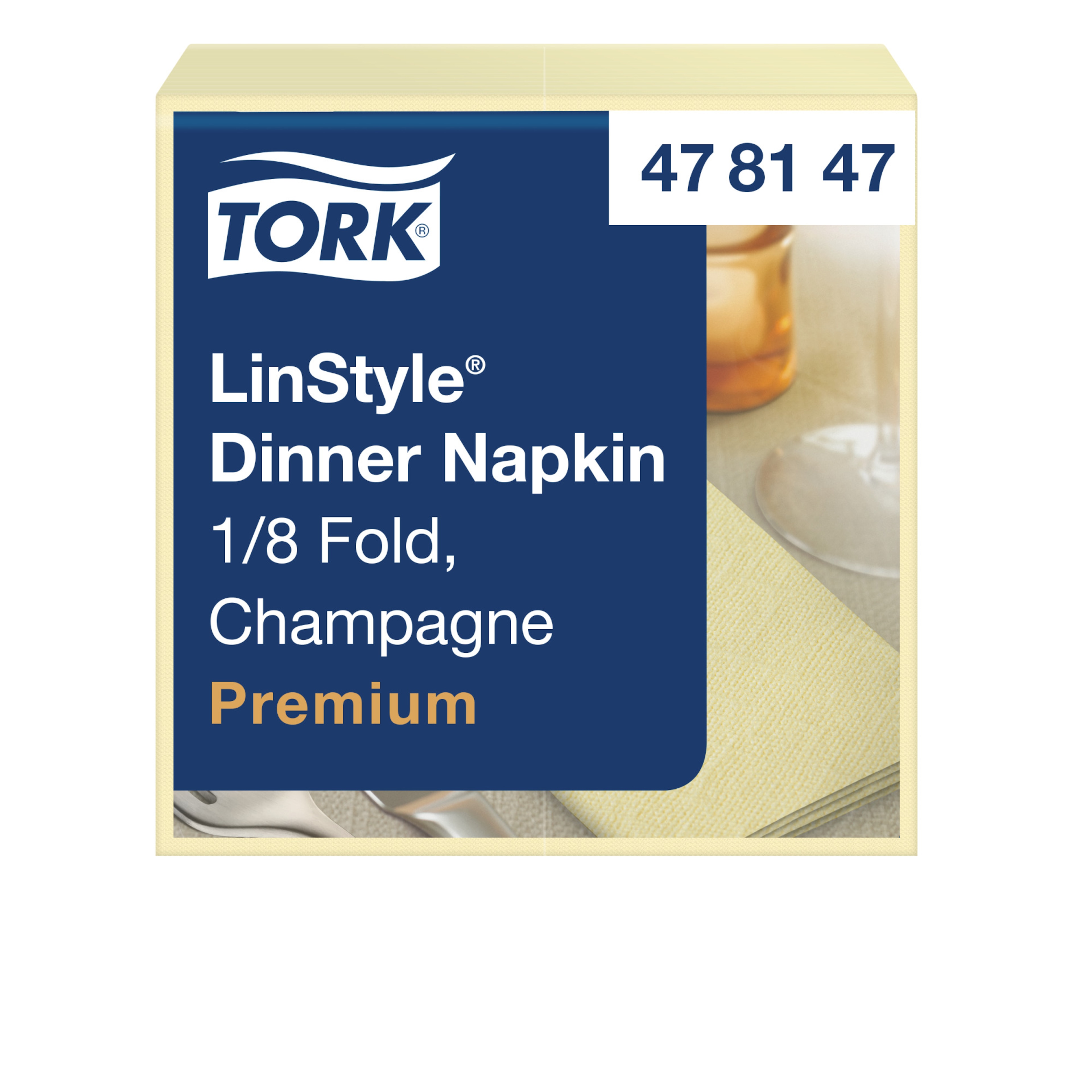 Tork LinStyle® Serviette Dinner champagne