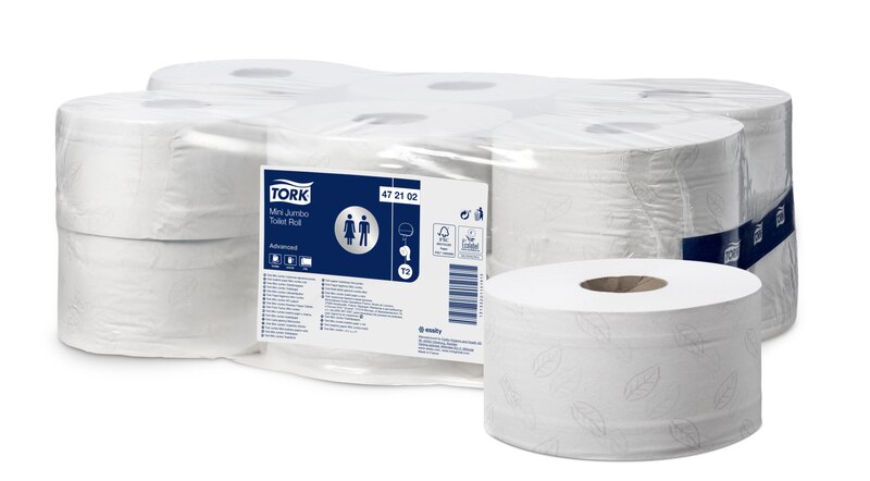 Papier Toilette Mini Jumbo 170m - Pack de 12 - LE PETIT FOURNISSEUR