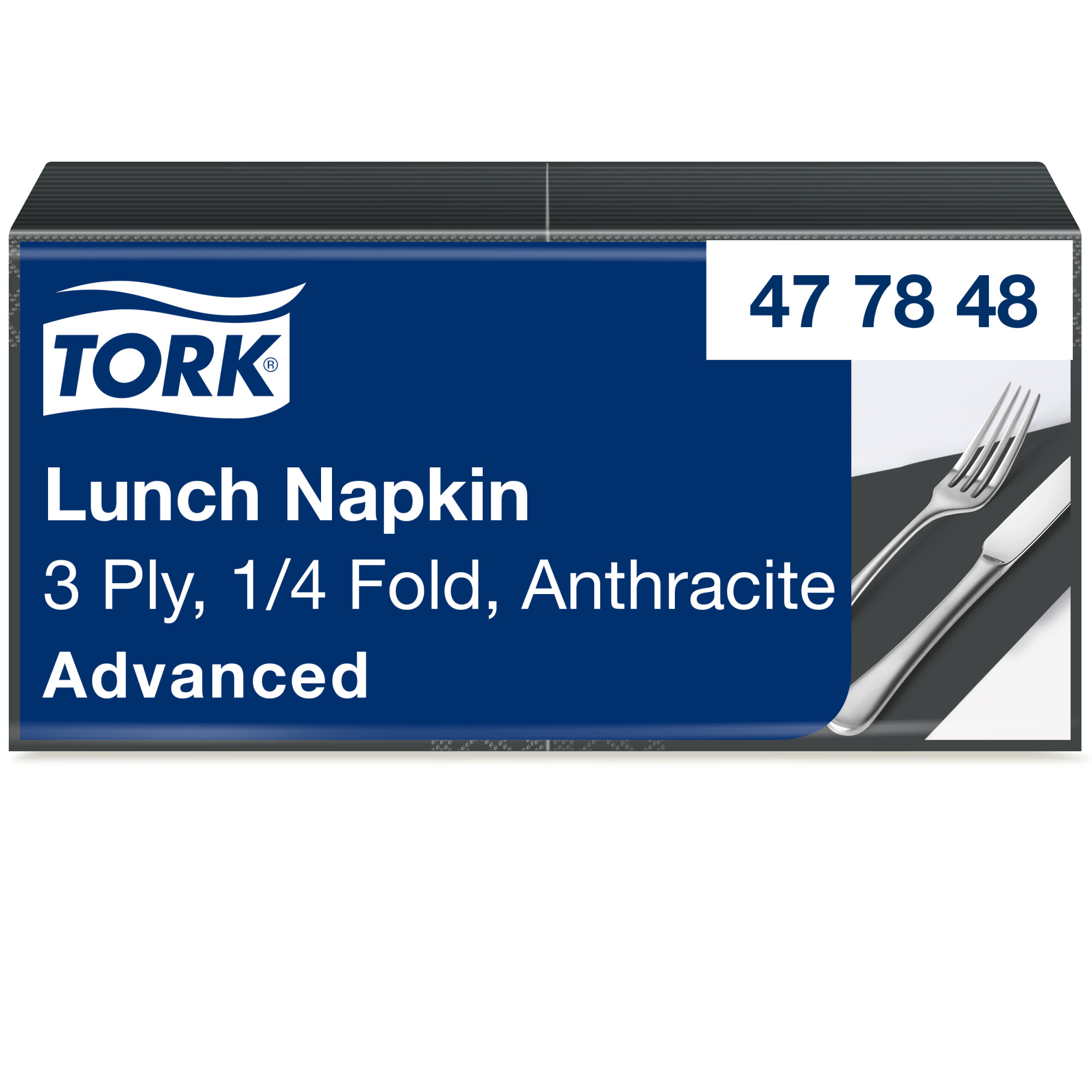 Tork Soft Anthracite Lunch Napkin