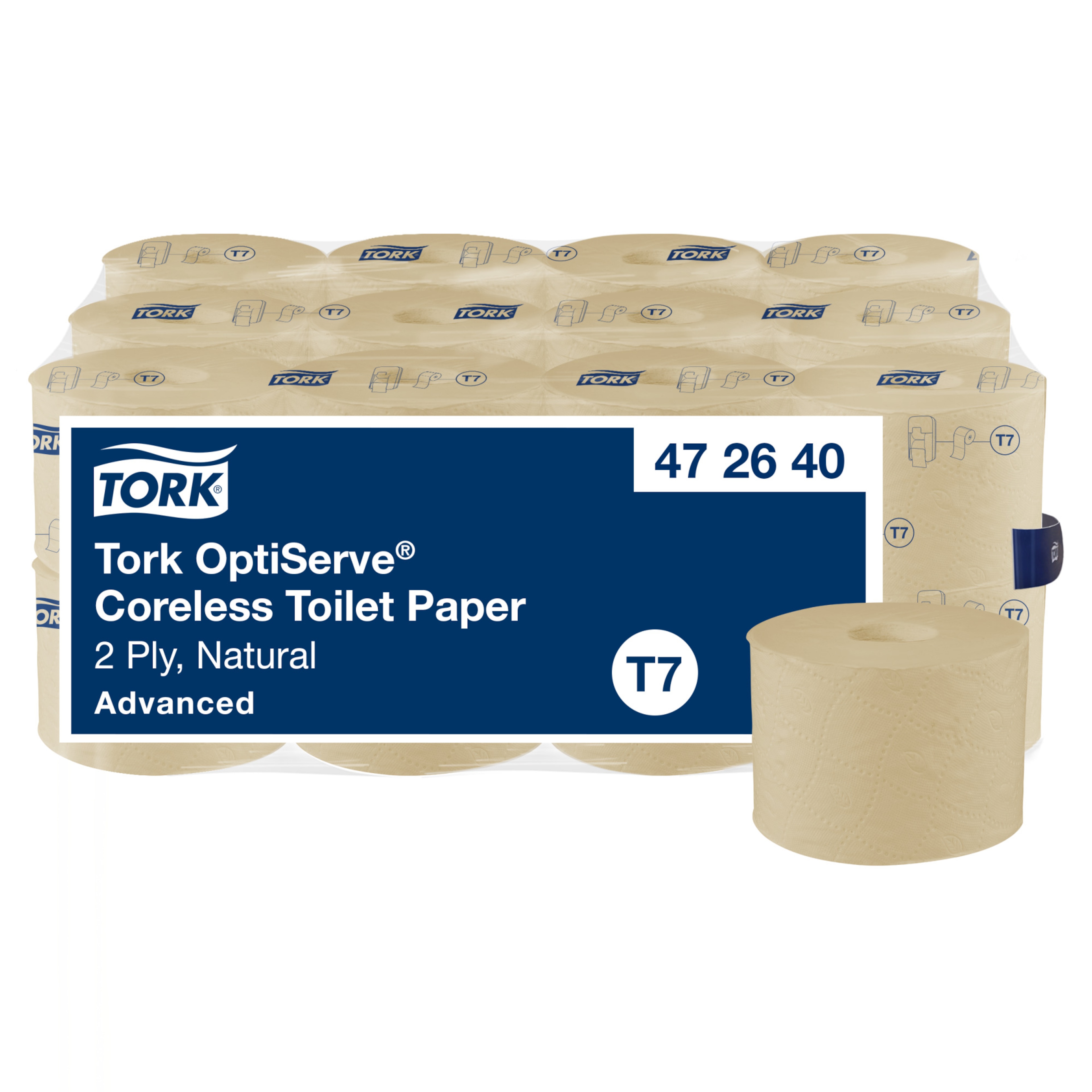 Tork OptiServe® looduslik südamikuta tualettpaber