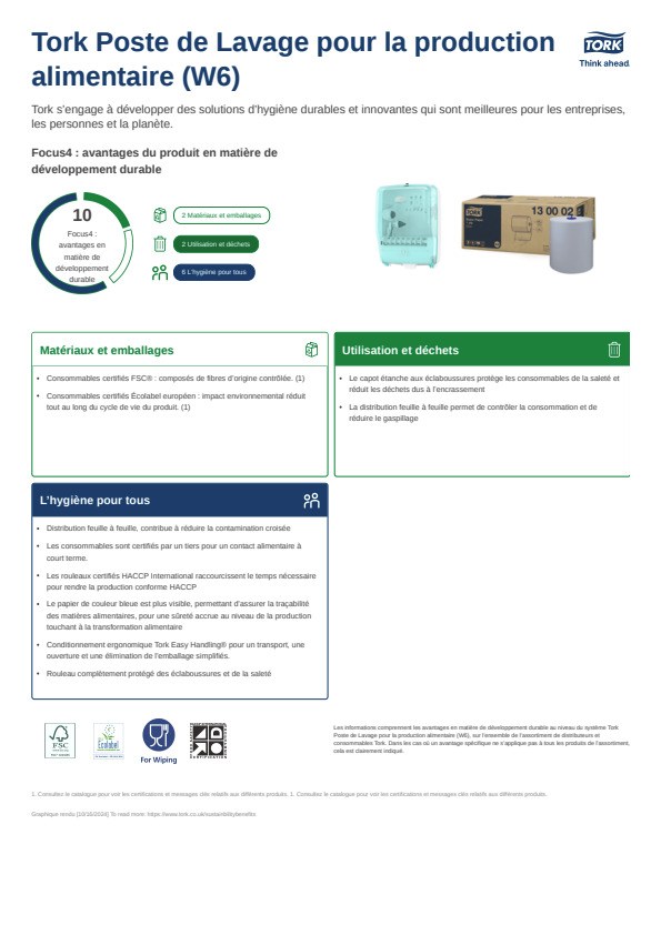 Fiche produit développement durable