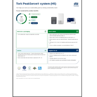 Et billede, der viser forsiden af PDF’en, der kan downloades med information om produkternes bæredygtighed