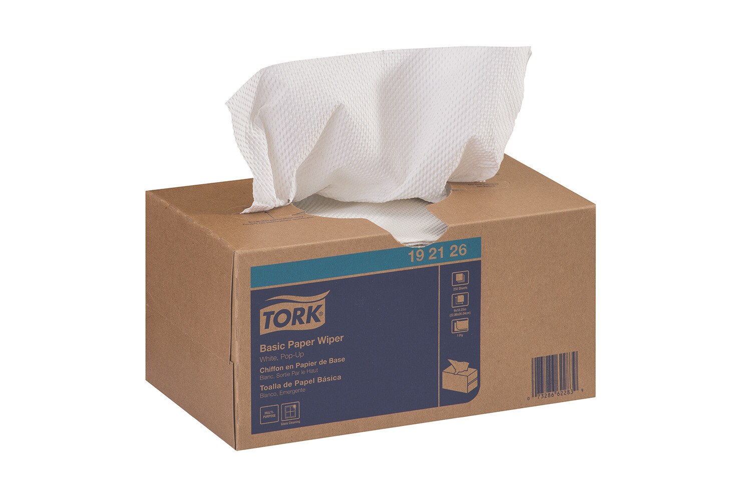 Tork Folded Windshield Paper Towel Blue H22, Extra Absorbent