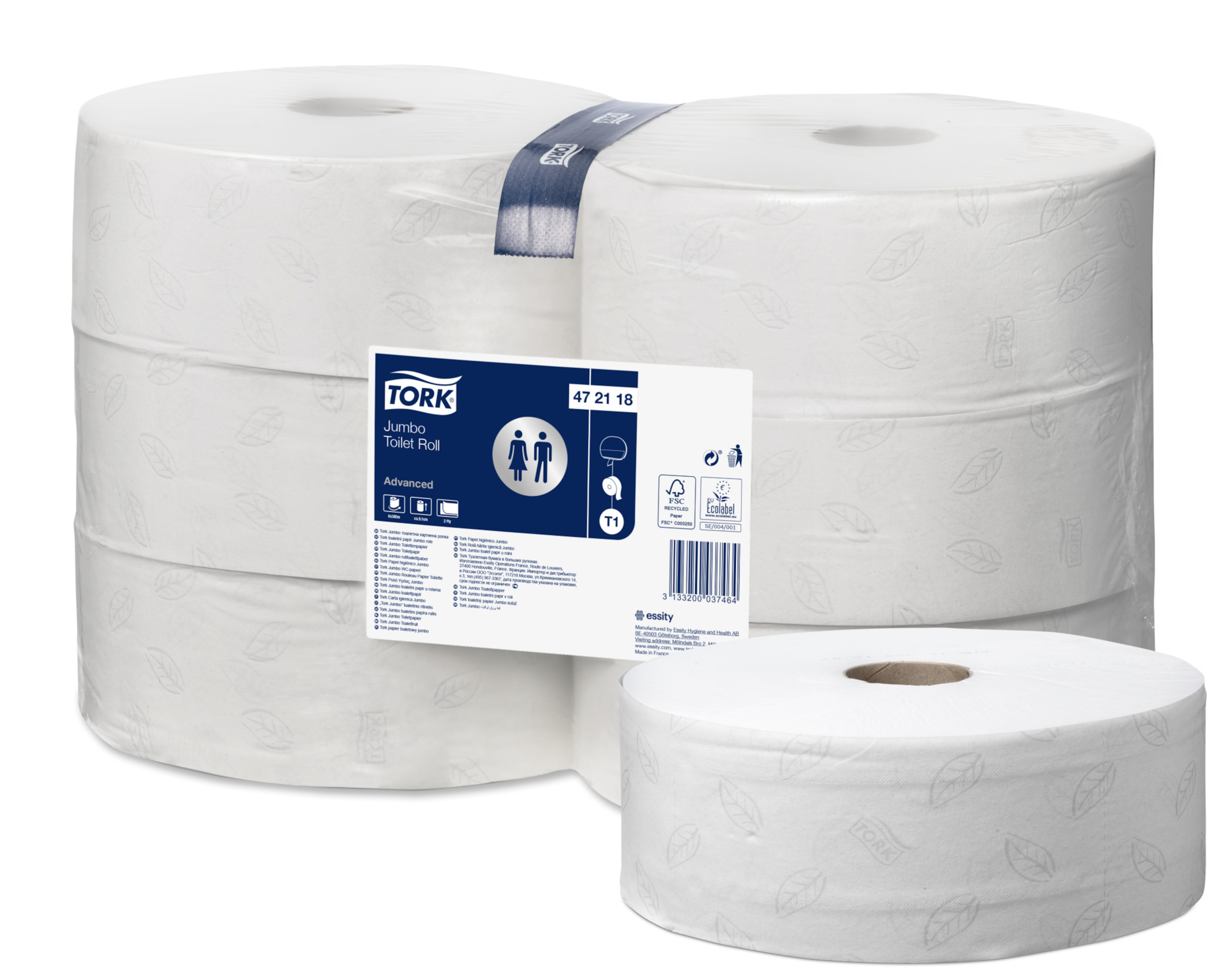 Tork Jumbo Toilettenpapier Weiß T1