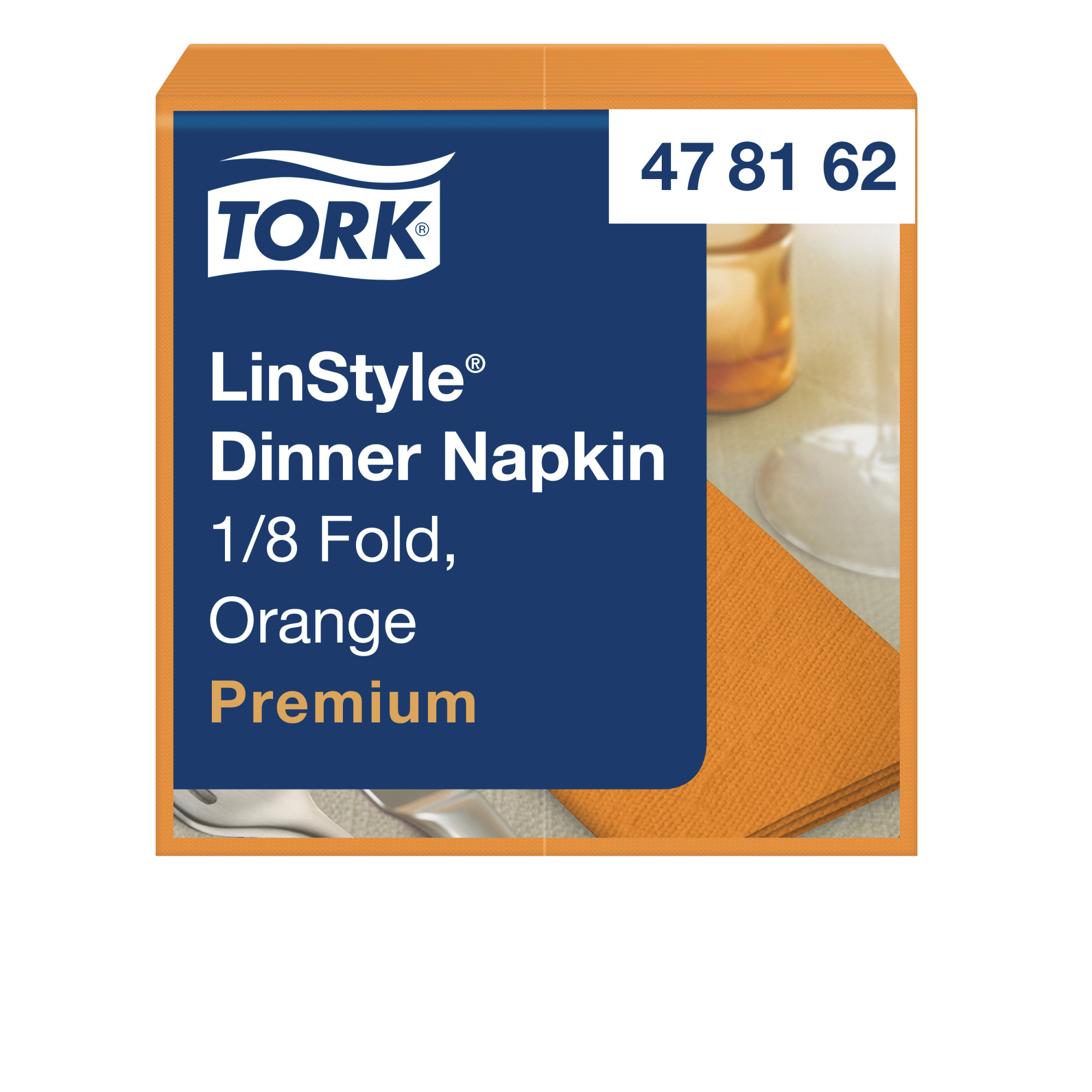 Tork LinStyle® Orange Dinner Napkin