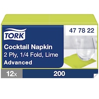 Tork Lys grønn Cocktailserviett