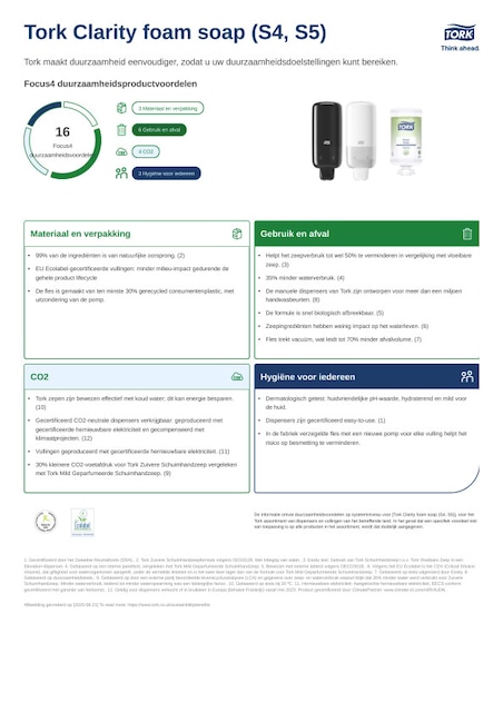Sustainability-informatieblad