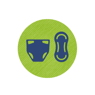 Icon of underwear and a pad