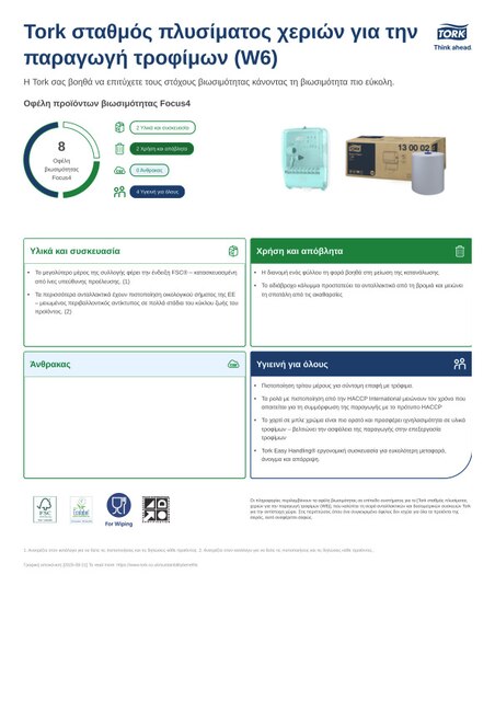 Φύλλο προϊόντων βιωσιμότητας