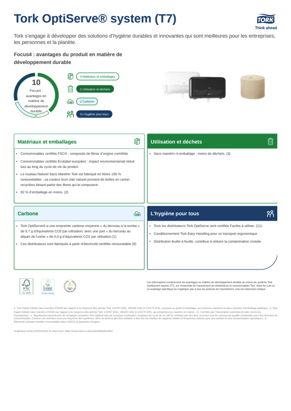 Fiche produit développement durable