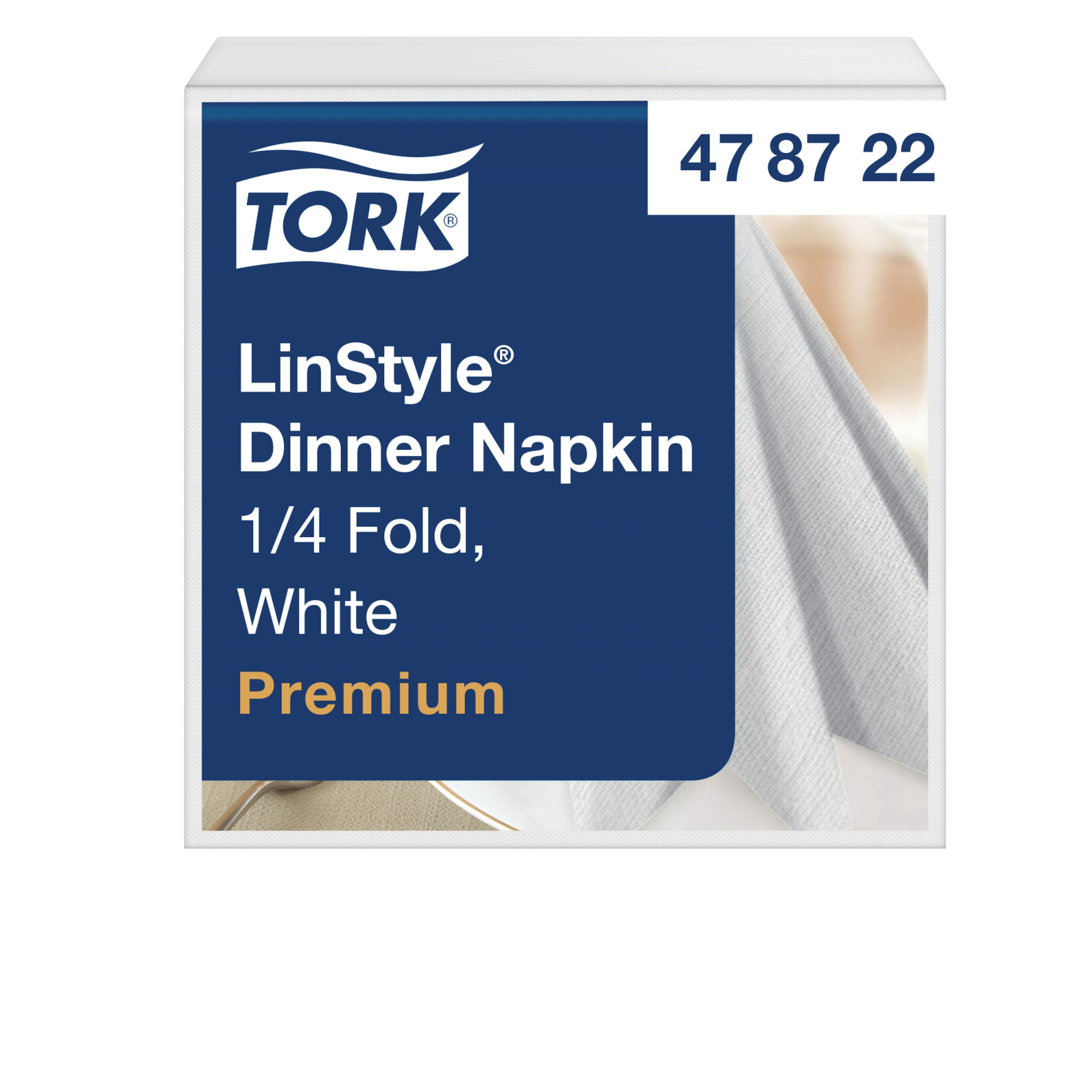 Tork LinStyle® White Dinner Napkin