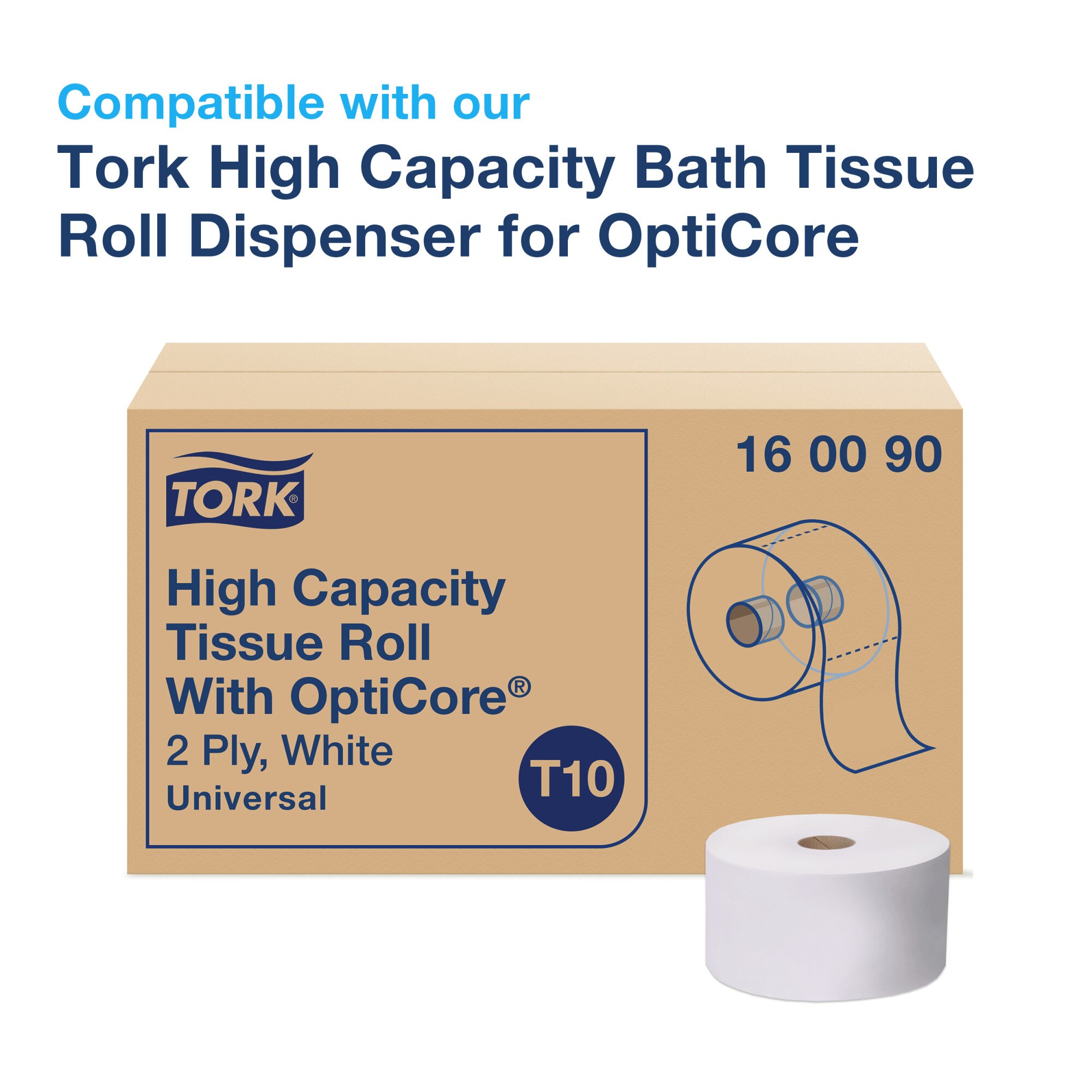 Tork OptiCore® Toilet Paper Roll Dispenser Black T10