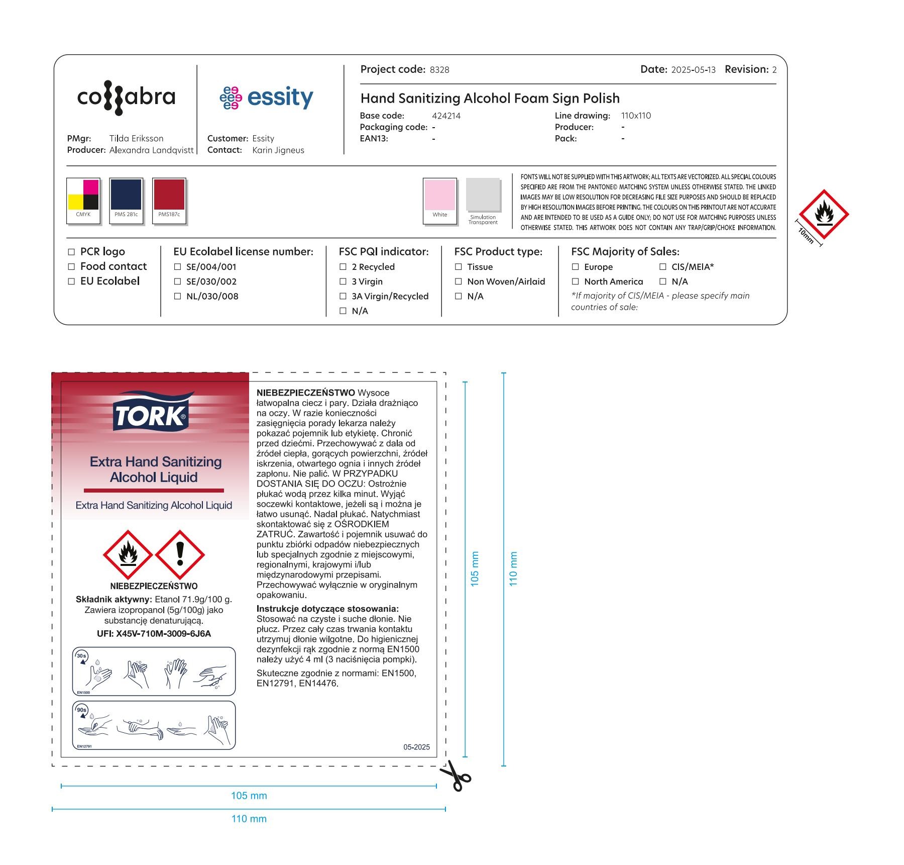 Usage Information Sign
