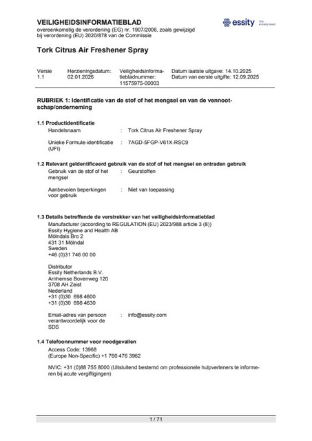 Safety Data Sheet