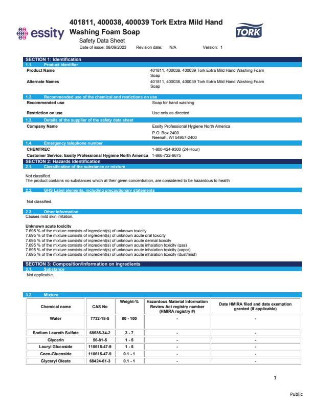 Safety Data Sheet