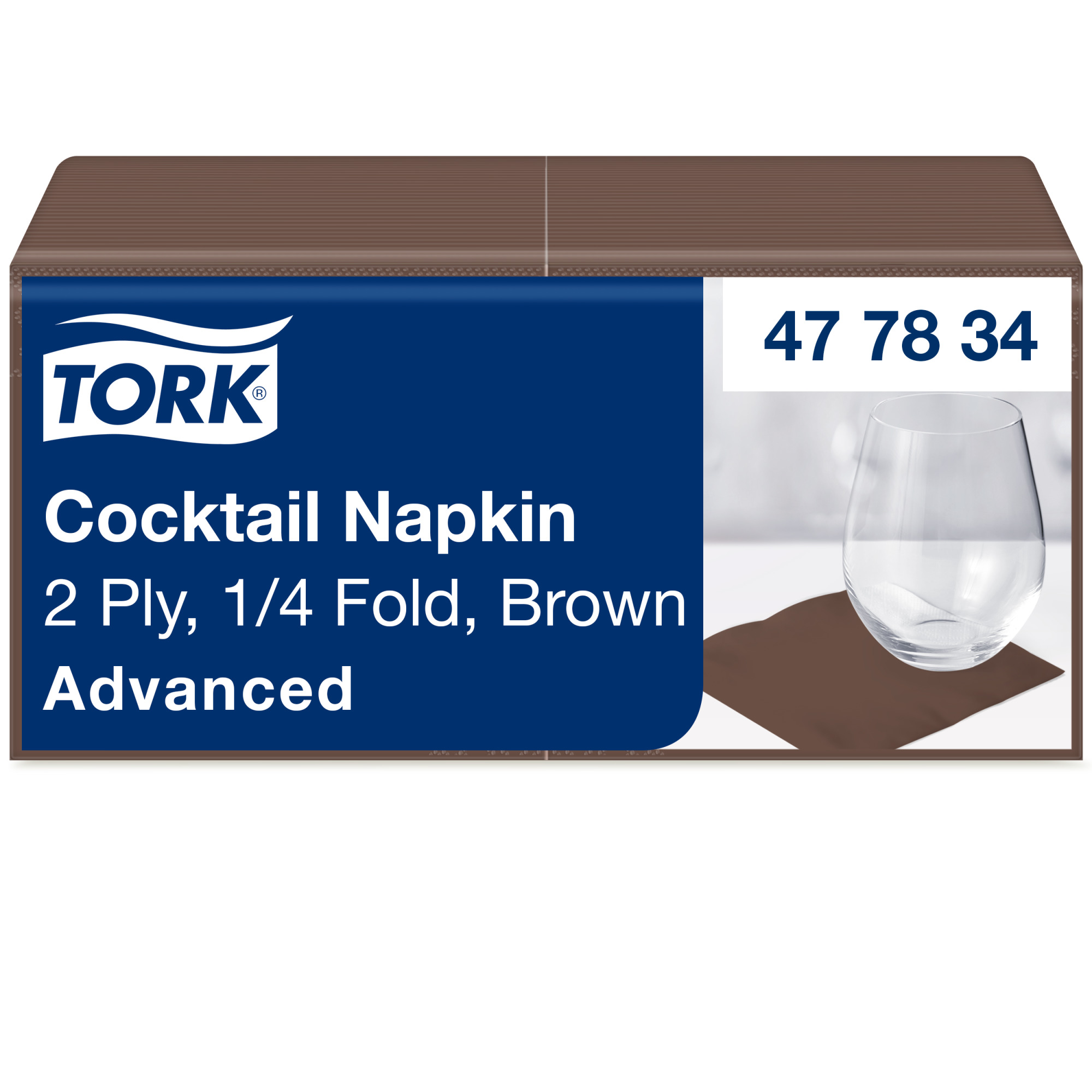 Tork Serviette Cocktail marron
