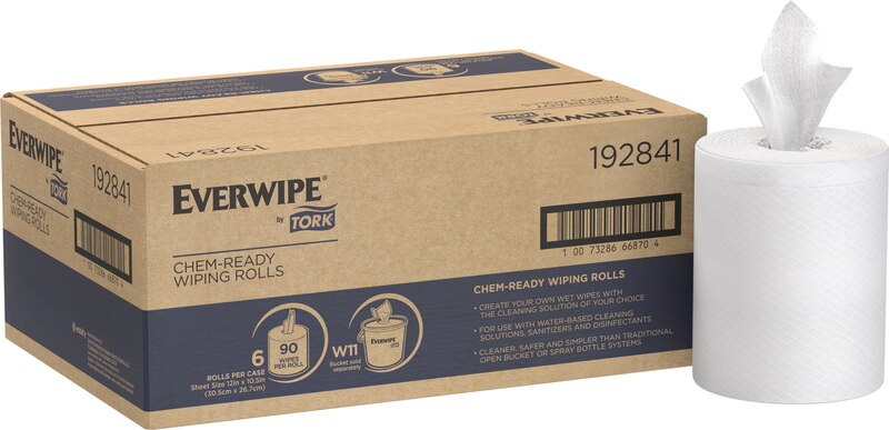 Everwipe® by Tork® Chem-Ready Wiping Rolls