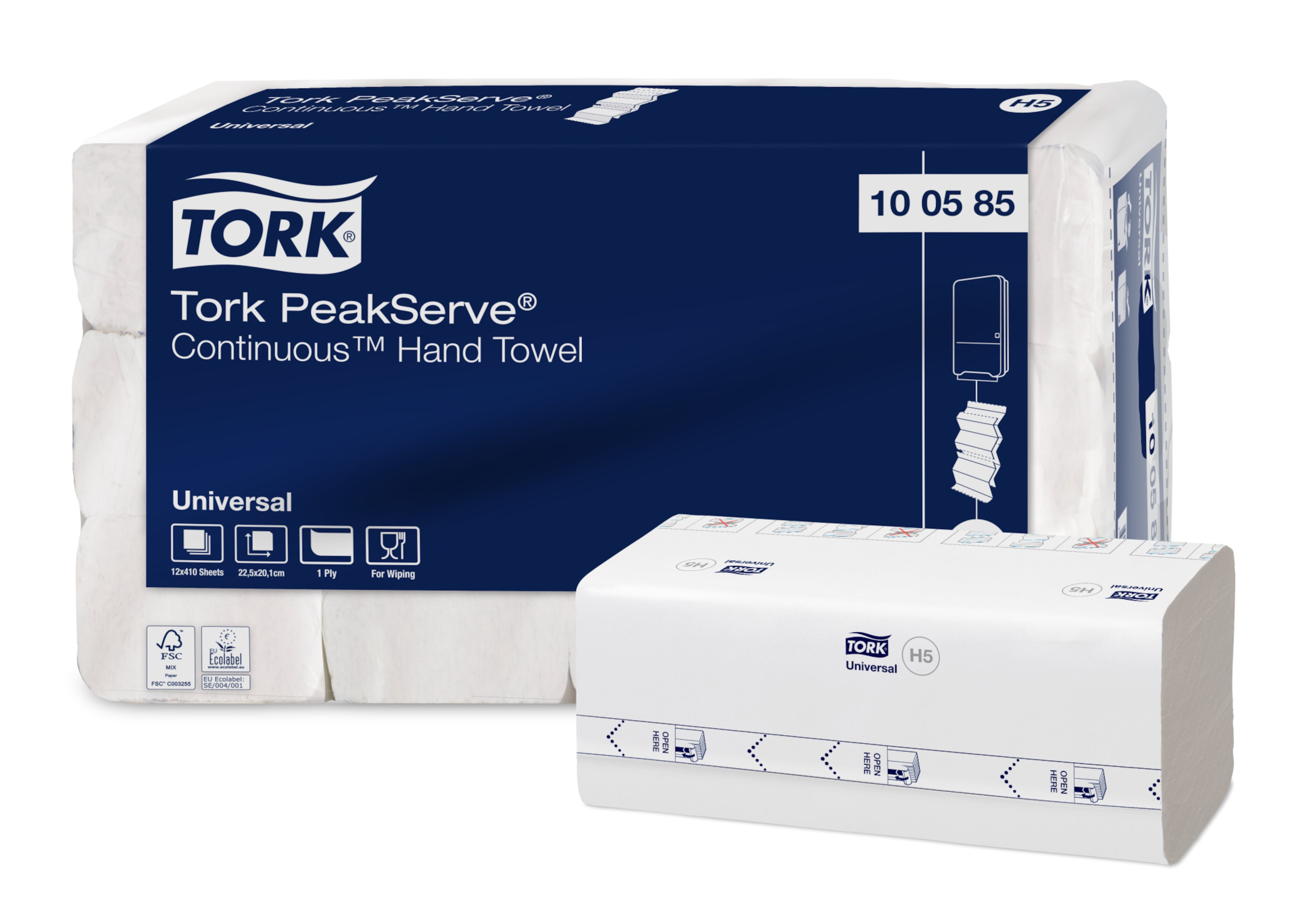 Tork PeakServe® Continuous™ Håndtørk Hvit H5