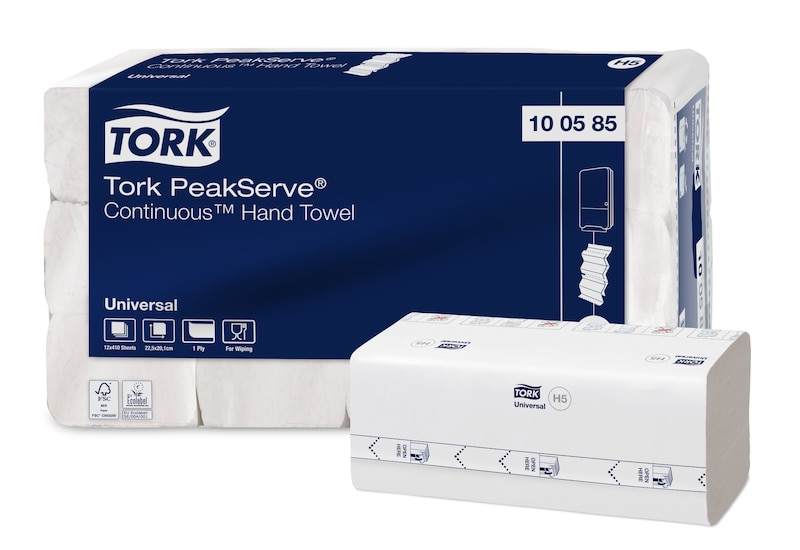 Tork PeakServe® Continuous™ Håndklædeark