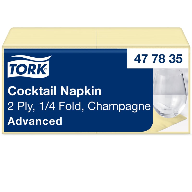 Tork Cocktailservietten Champagnerfarben