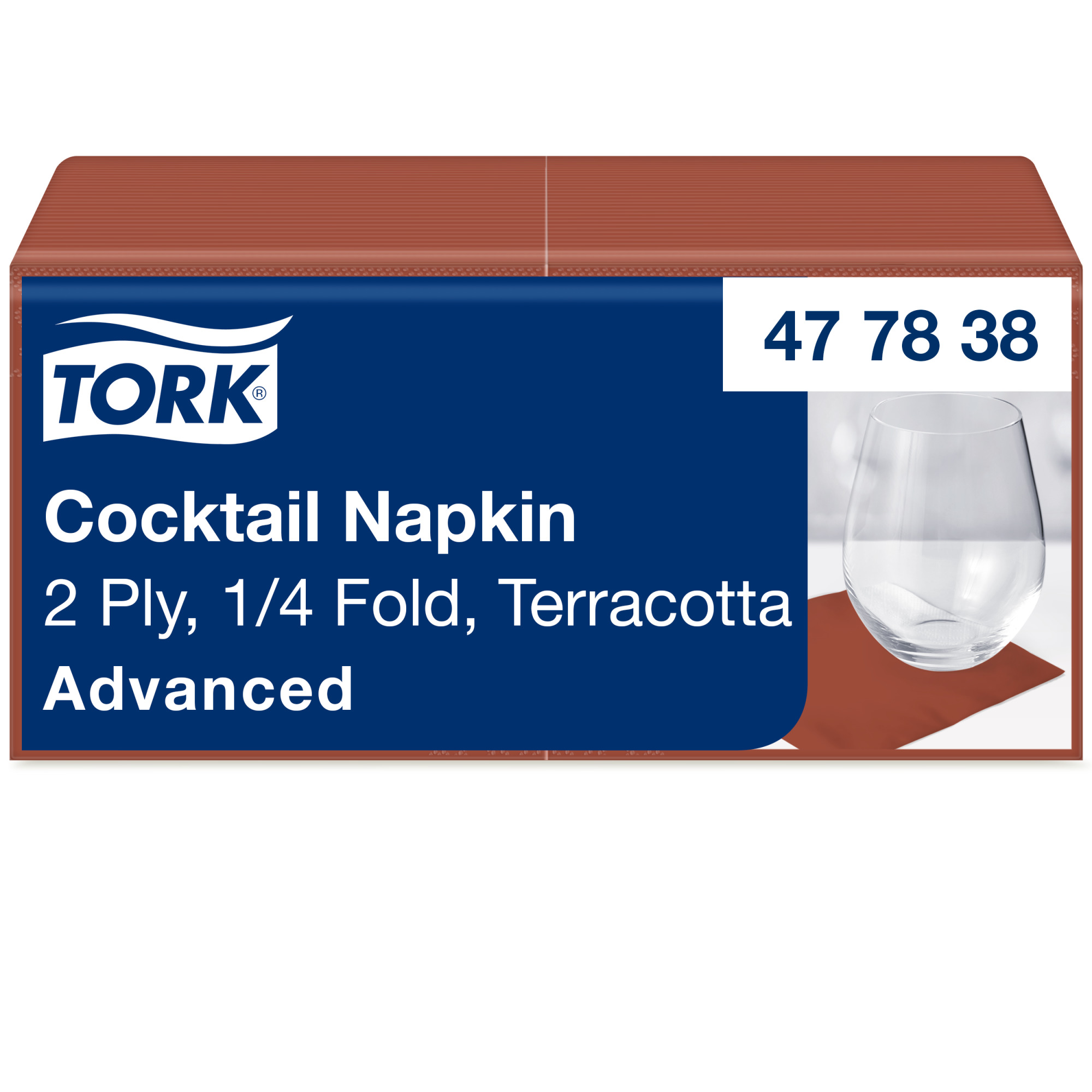 Tork Terracotta Cocktail Napkin