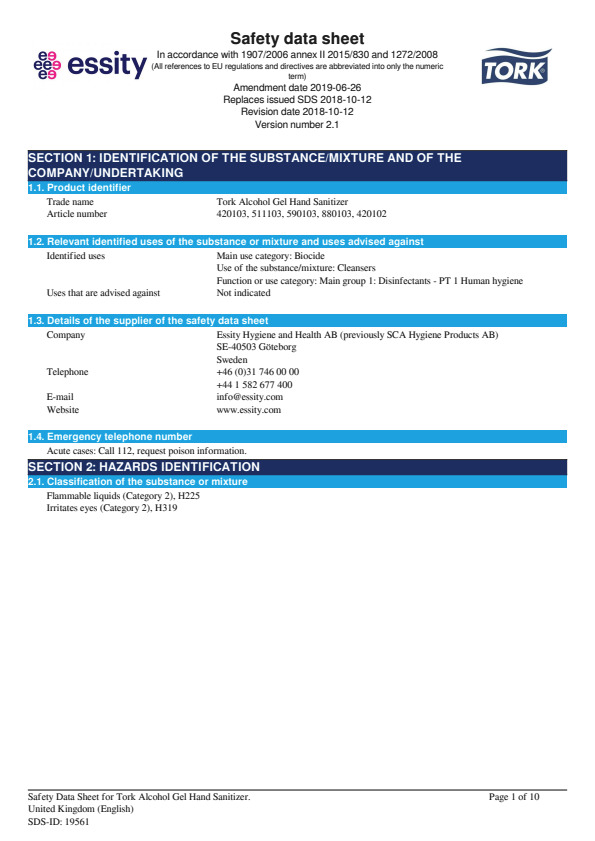 Safety Data Sheet