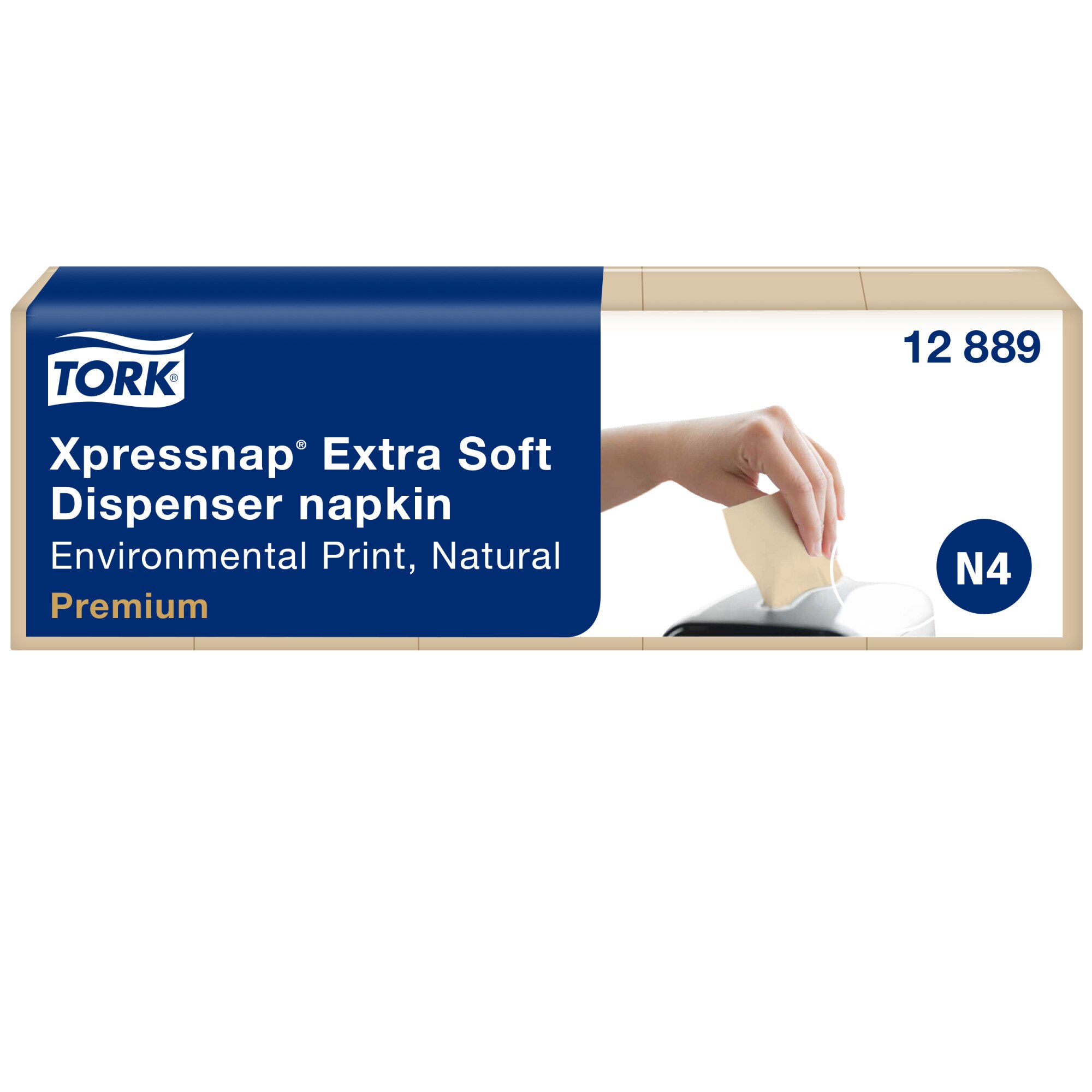 Tork Xpressnap Snack® Extra Soft Leaf Design White Dispenser