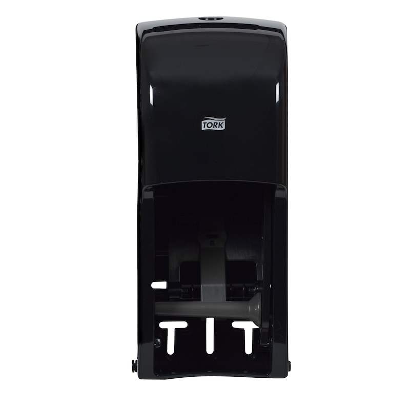 Tork Elevation Coreless High Capacity Toilet Paper Dispenser, Vertical, Black