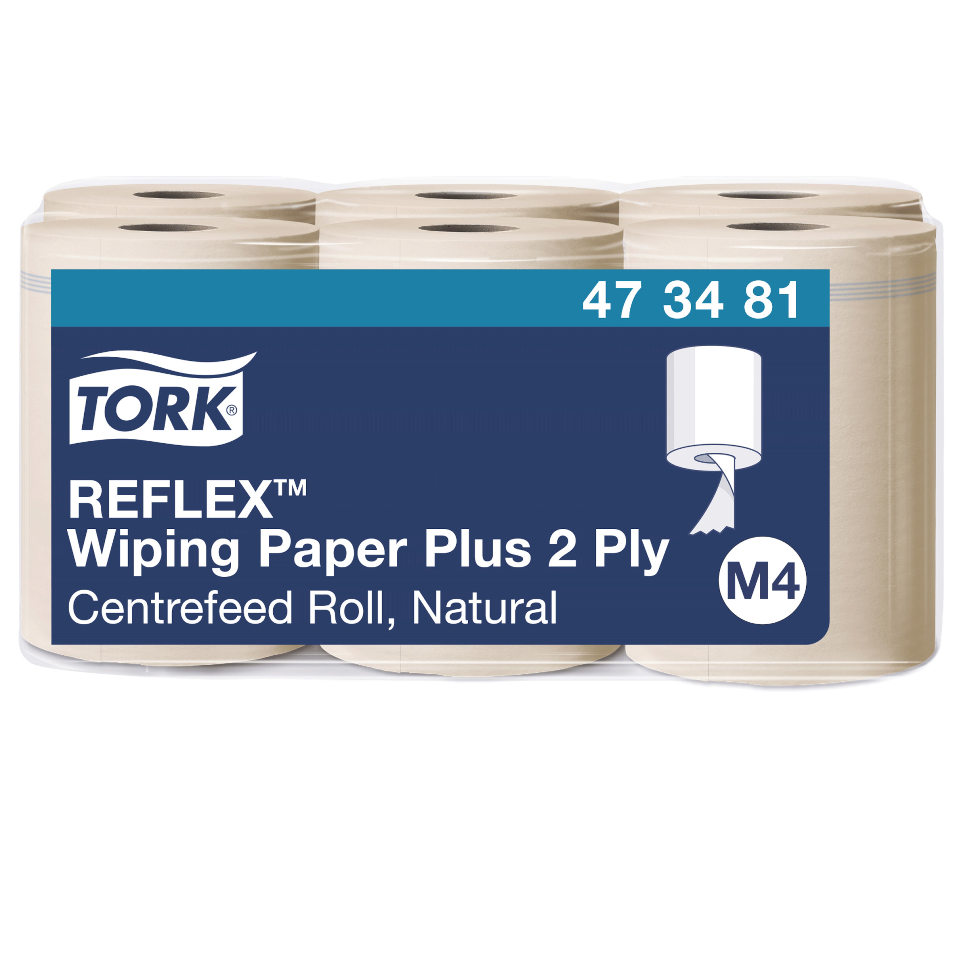 Tork Reflex papierové utierky natural Plus, 2-vrstvové, M4
