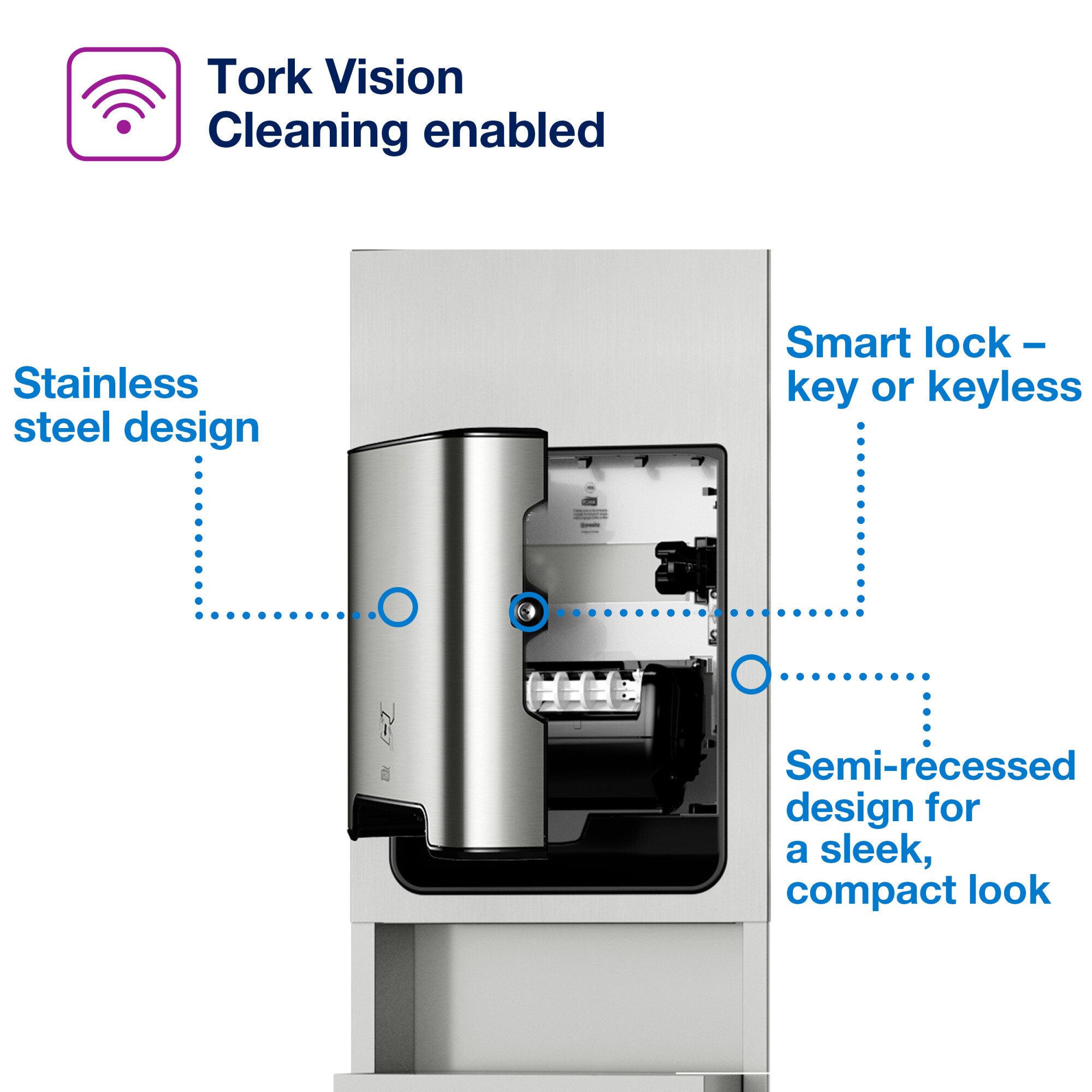 Tork Matic® Hand Towel Dispenser - Recessed