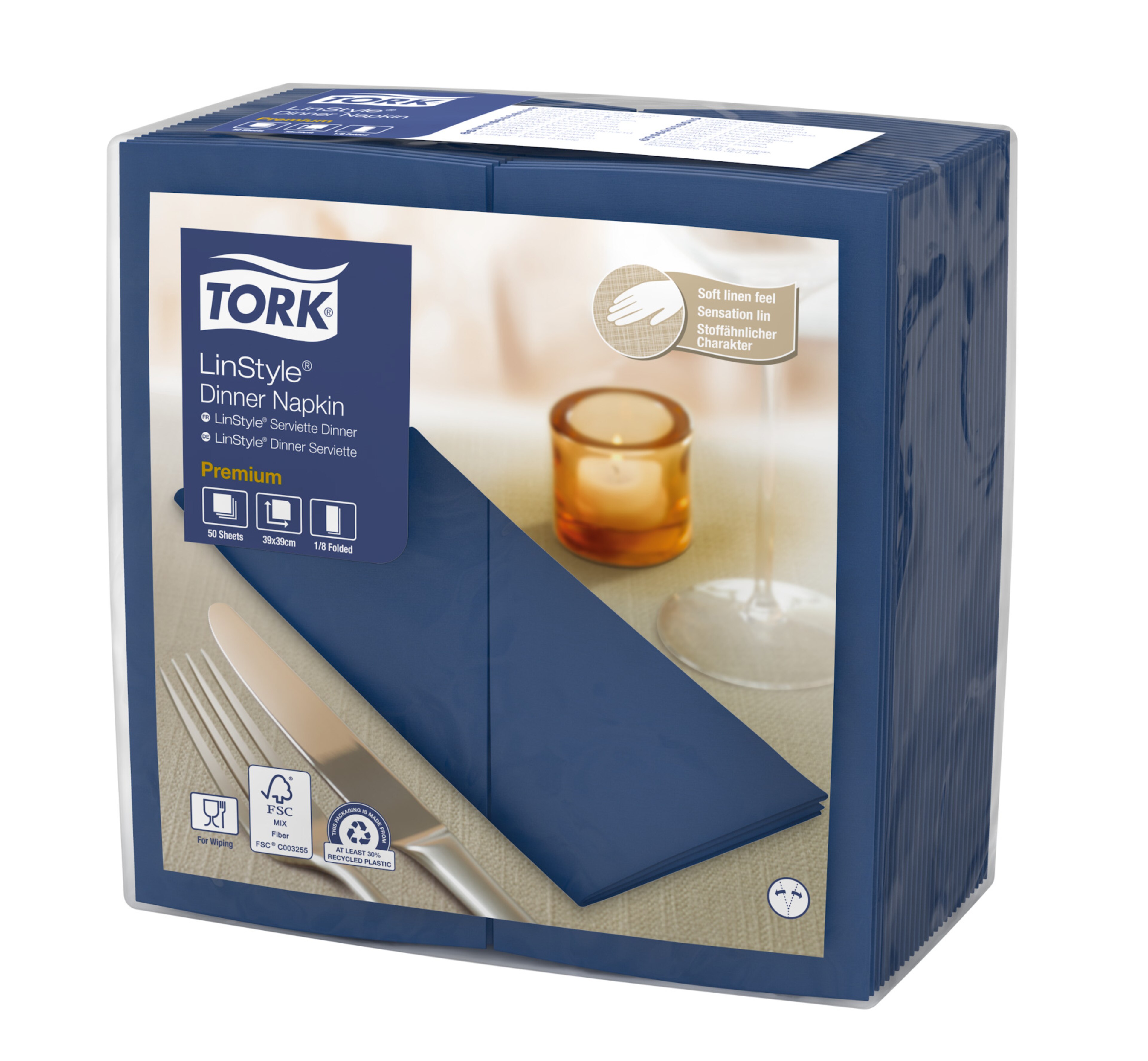 Tork Premium Linstyle® kesköösinine 1/8 volditud õhtusöögisalvrätik