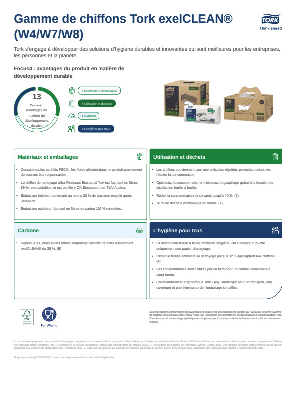 Fiche produit développement durable