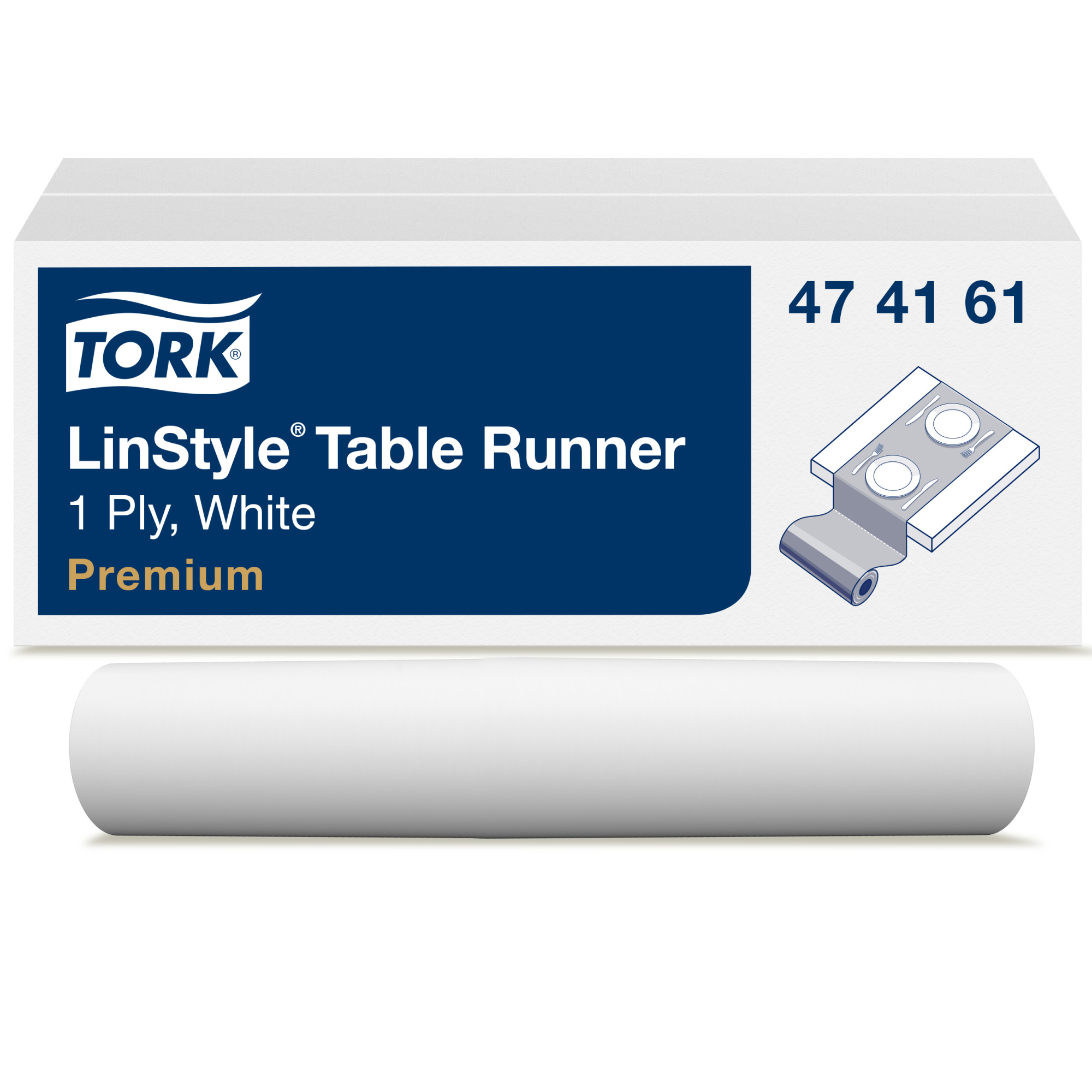 Tork LinStyle® White Table Runner