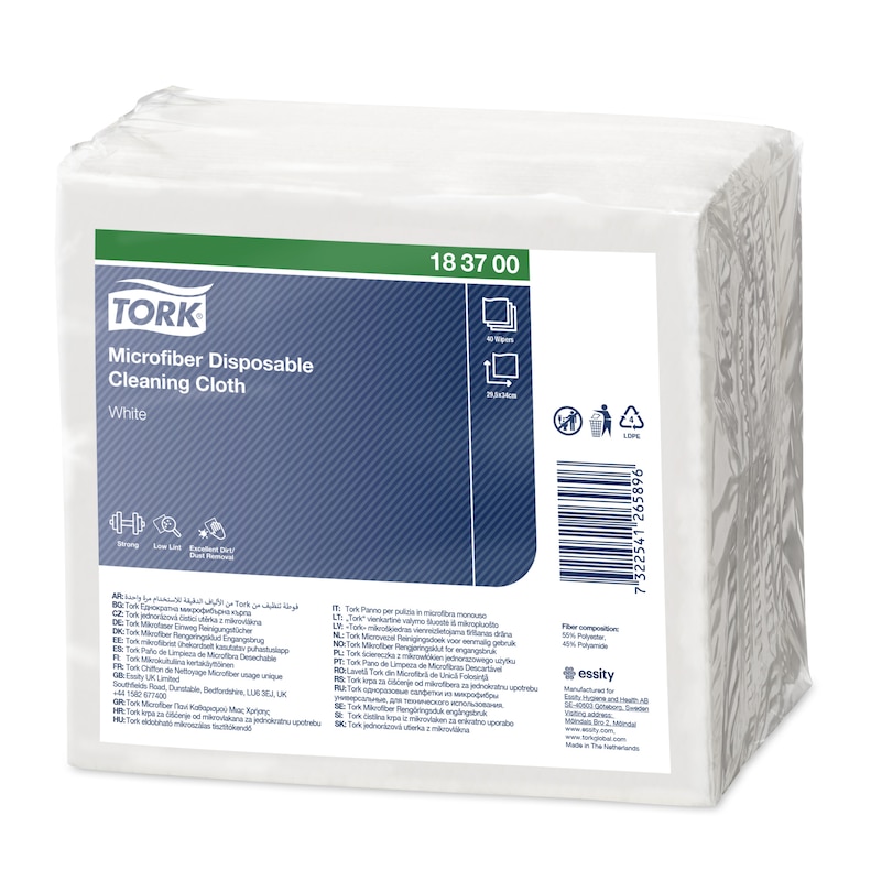 	 Tork Microfiber Disposable Cleaning Cloth