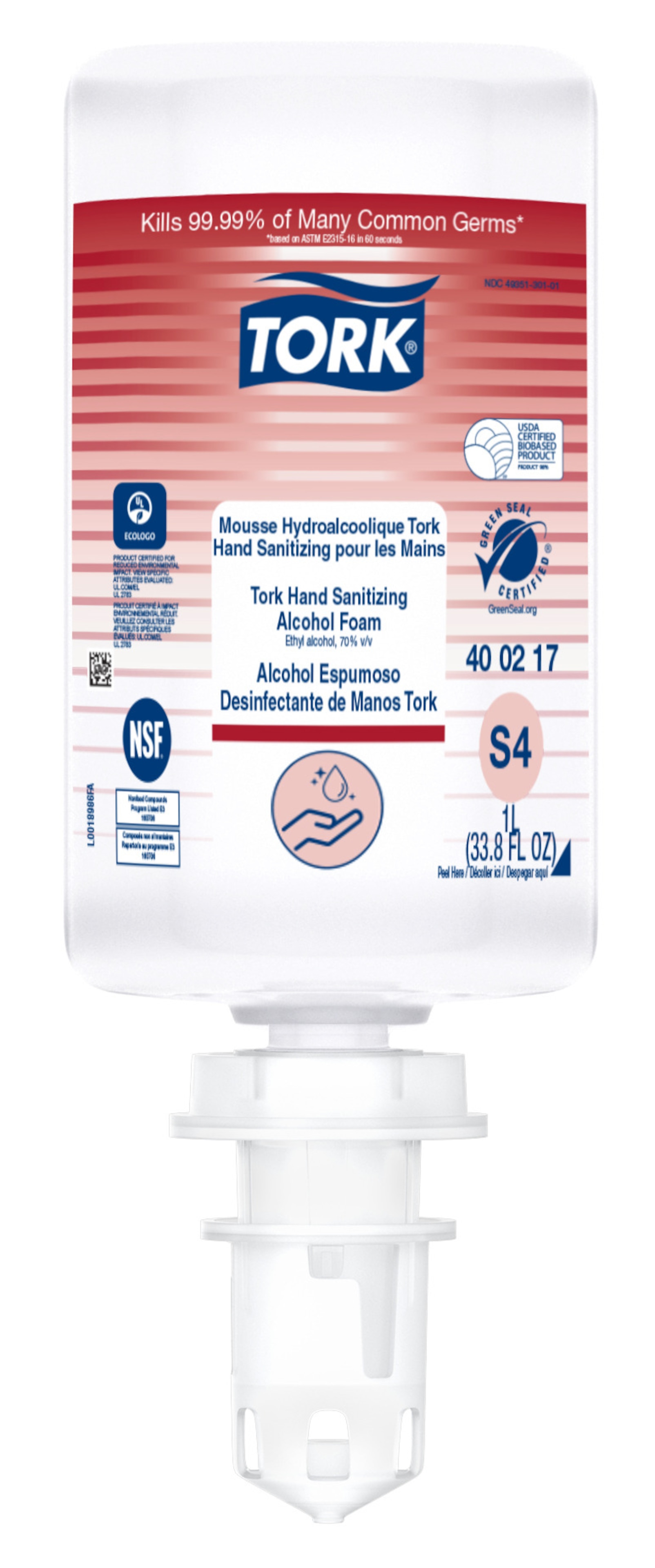 Tork Hand Sanitizing Alcohol Foam