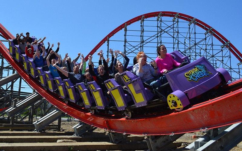 Roller coaster at Kentucky Kingdom